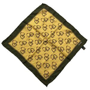 CELINE - Dark yellow Khaki Multi Scarf